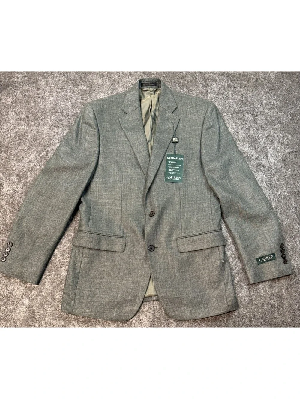 Lauren Ralph Lauren Ultraflex Sport Coat Blazer 36R Sage Green NWT Lexington